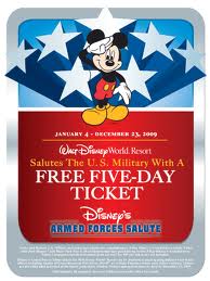 Walt Disney World Releases 2012-2013 Military Discounts
